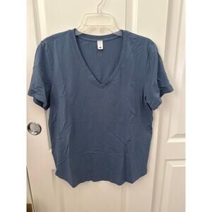 Lululemon Love V-Neck T-Shirt 10 Washed Denim